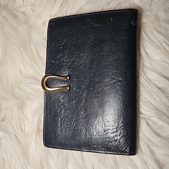 Unbranded Handbags - Handmade Italian Calf Leather Wallet | Black & Gold | Florence Italy